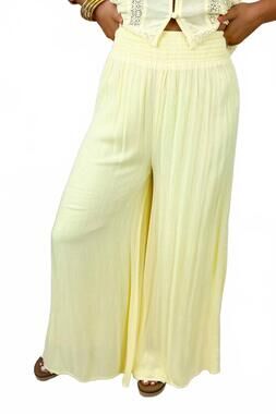 NEW ELAN women's sunshine flowy pants in yellow